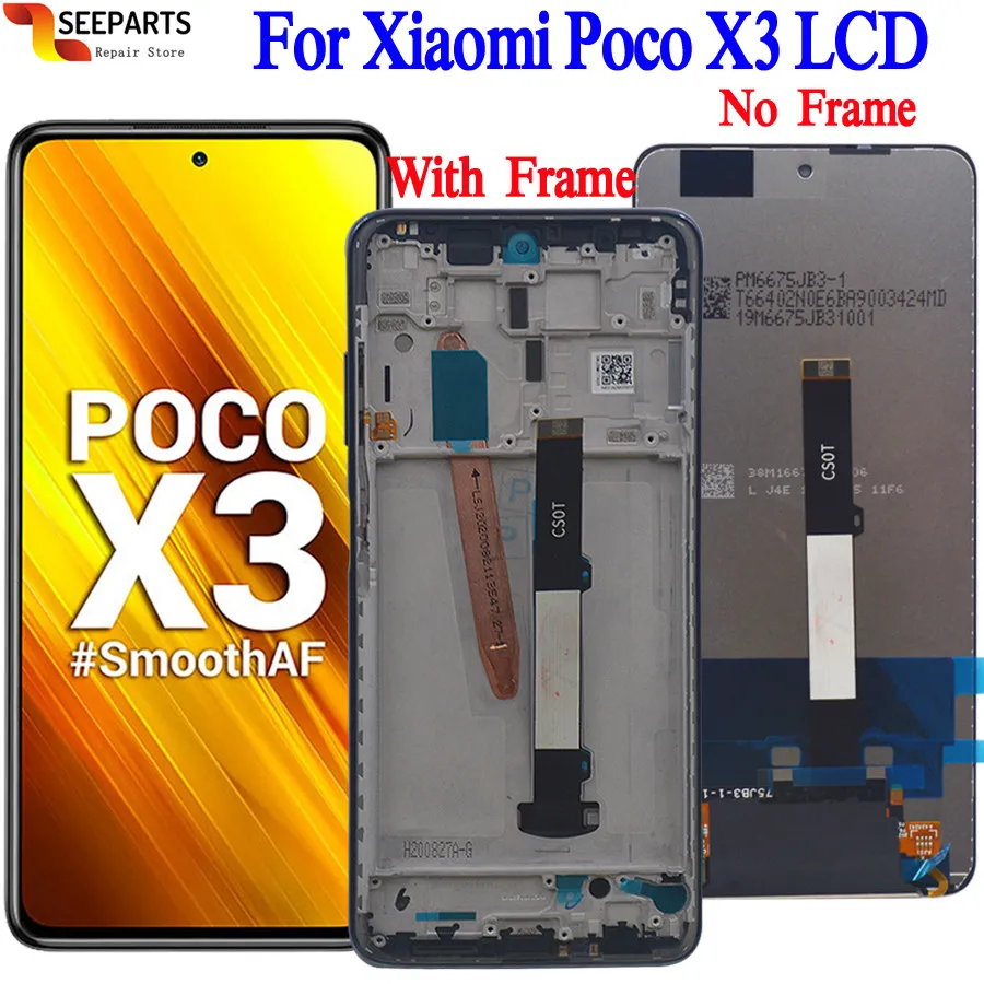 Оригинальный дисплей 6 67 ''для Xiaomi Poco X3 ЖК-дисплей с сенсорным экраном