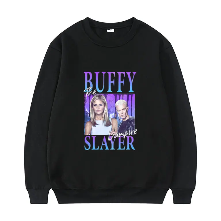 

Buffy The Vampire Slayer Print Sweatshirt Men Women Fashion Casual Sweatshirts Hip Hop Harajuku Streetwear Personality Pullover