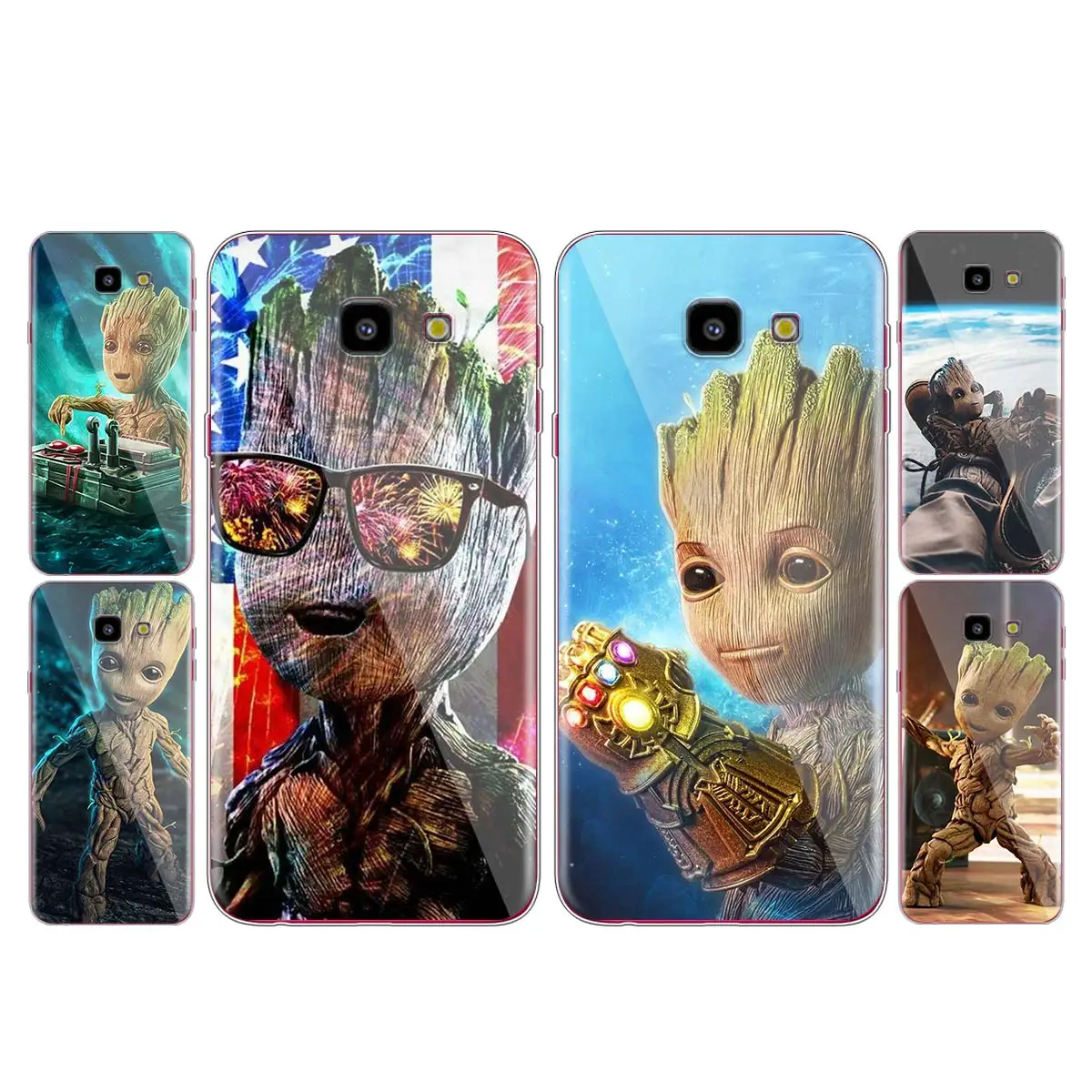 

Groot Marvel Avengers for Samsung Galaxy J2 J3 J4 Core J5 J6 J7 J8 Prime duo Plus 2018 2017 Soft Transparent Phone Cover