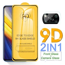 Cameras Glass For Poco X3 X 3 NFC Glas 9D Full Glue Protective Glasses On Little Poko Pocco M3 M 3 Pro 5G Phone Film Guard Cover