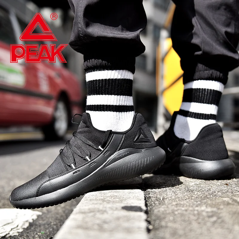 PEAK Men Autumn Winter Outdoor Fitness Jogging Sneakers Lightweight Comfortable Durable Sports Shoes Running Shoes