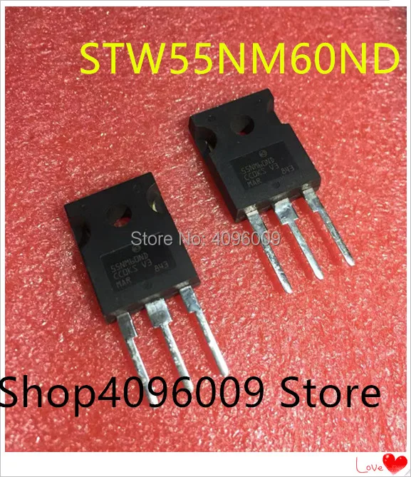 10 шт./лот STW55NM60N 55NM60N STW55NM60ND 55NM60ND TO 247|Аксессуары для батарей и ЗУ| |