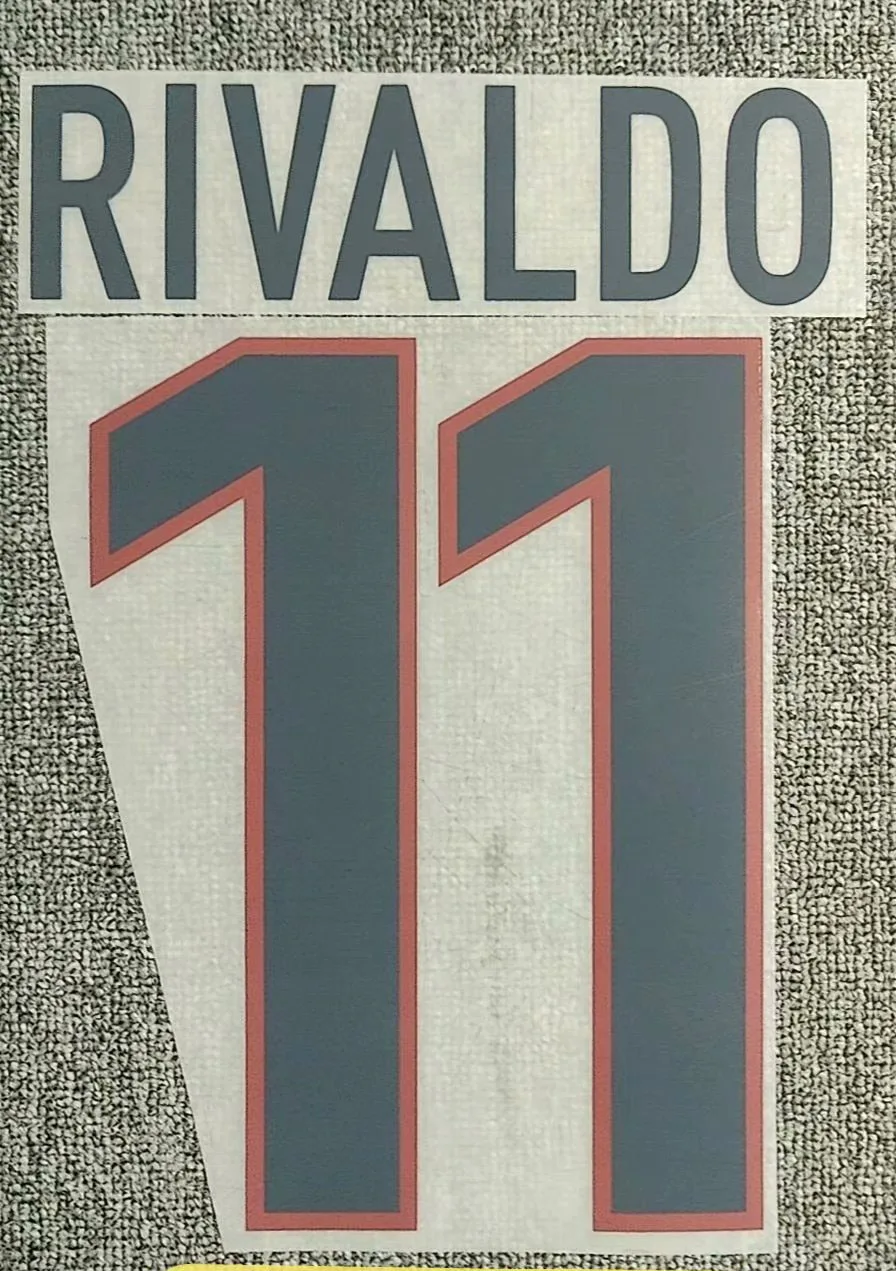 

9899 #10 Rivaldo #4 Guardiola Nameset Printing iron Transfer Badge