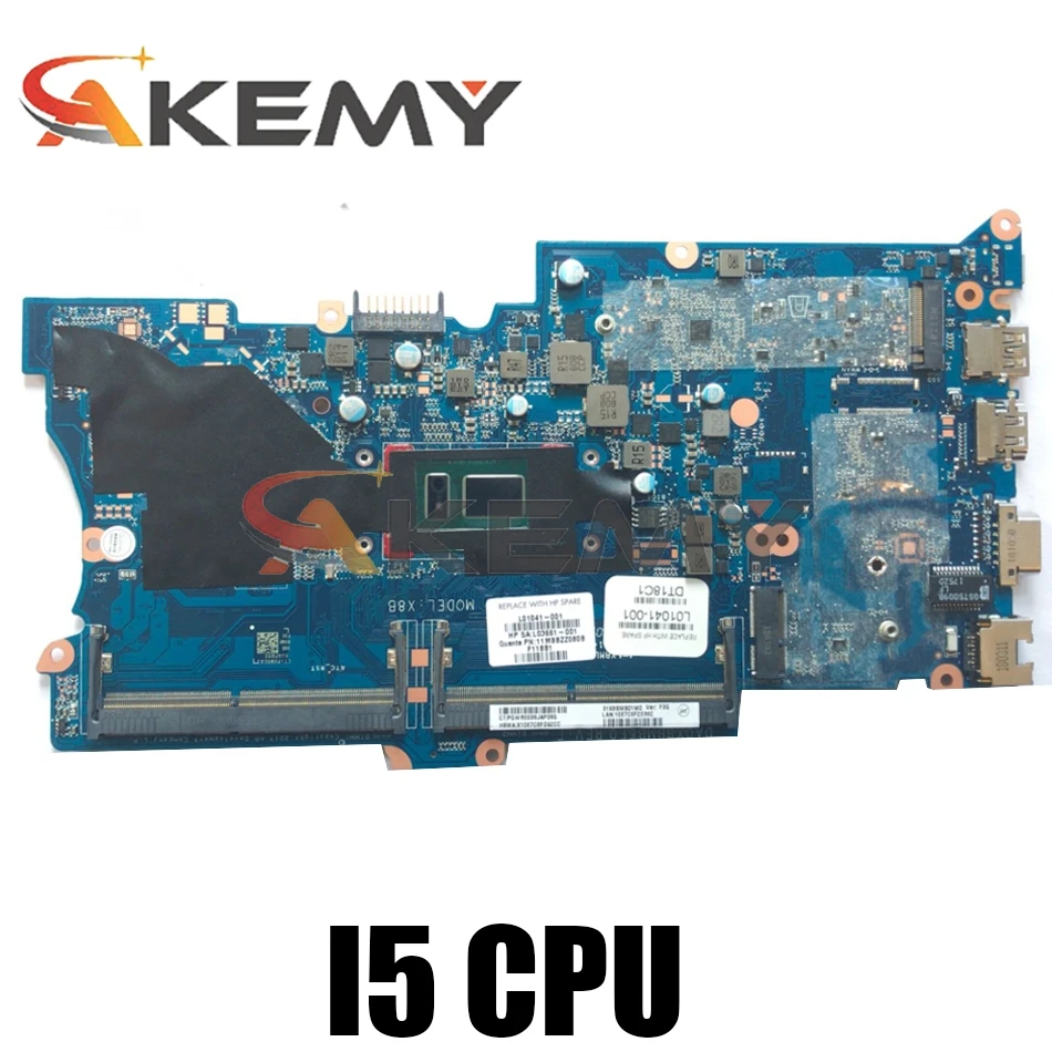

Akemy DA0X8BMB6F0 для HP ProBook 430 G5 440 G5 Тетрадь Материнская плата ноутбука I5 8250U L01039-001 L01039-601 Тесты Ok Быстрая доставка