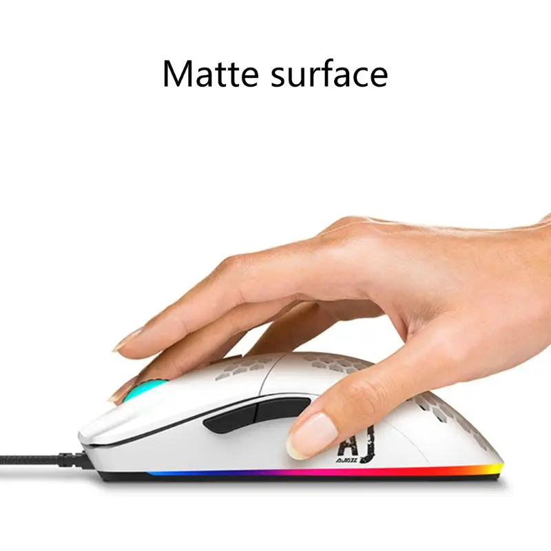 Мышь Компьютерная для киберспорта легкая проводная с отверстиями | Компьютеры и