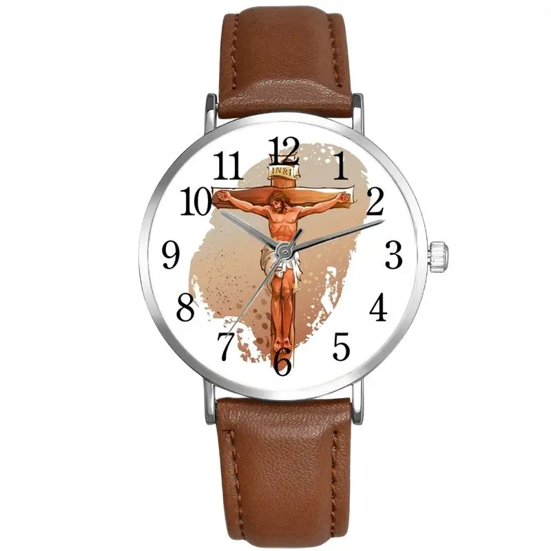 

New Jesus Christian Easter Religious Watch Quartz Wrist Watches