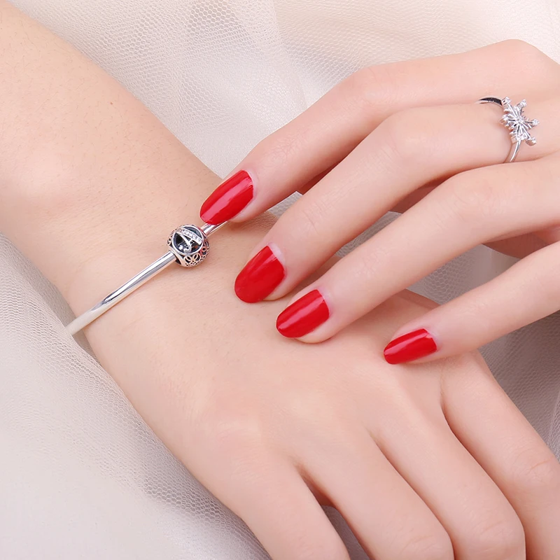 JewelryPalace Винтаж письмо A-R кубического циркония Aucthentic стерлингового серебра 925 Шарм браслет DIY ювелирных подарки для нее