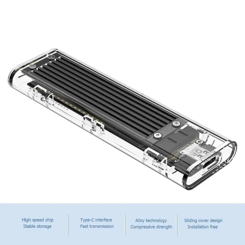 ORICO TCM2F C3 NGFF на USB3.1 TYPE C M.2 SSD HDD коробка 5 Гбит/с Корпус жесткого диска чехол для 2230 2242