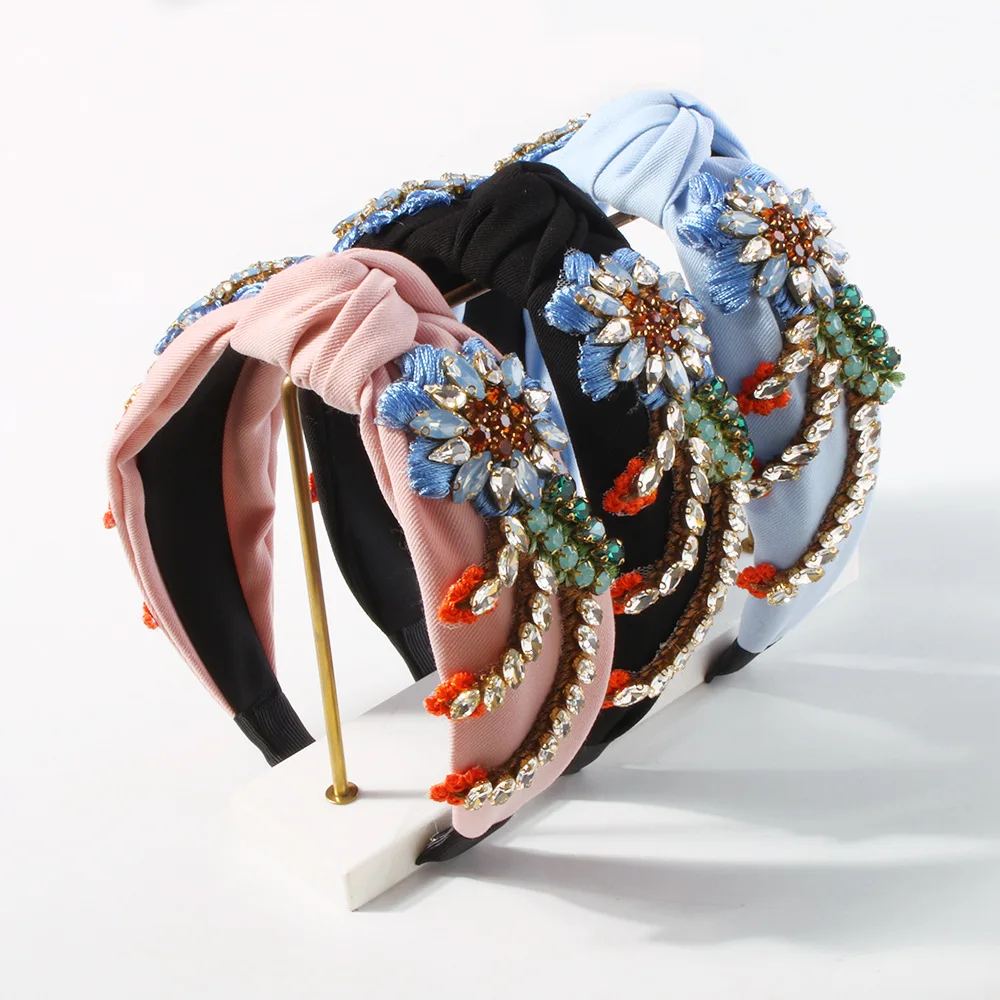 

Европейские и американские Взрывные модели полностью Алмазная повязка на голову в стиле барокко ручной работы в стиле ретро Универсальная ...