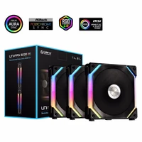 LIANLI UNI FAN 2 3pcs kit Cableless Case Fan High Air Volume Game Cabinet Fans PIN PIN Contact Point Case Fan SL120 AL120