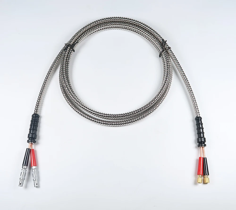 Двойной бронированный кабель LEMO 00 для Microdot из нержавеющей стали ультразвуковой