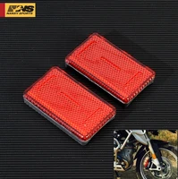 1pair motorcycle abs plastic front fork leg reflective reflector for bmw k1200rs k1200gt model motor red yellow amber 3colors