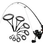 8 шт., набор керамических наконечников для удочки, из нержавеющей стали