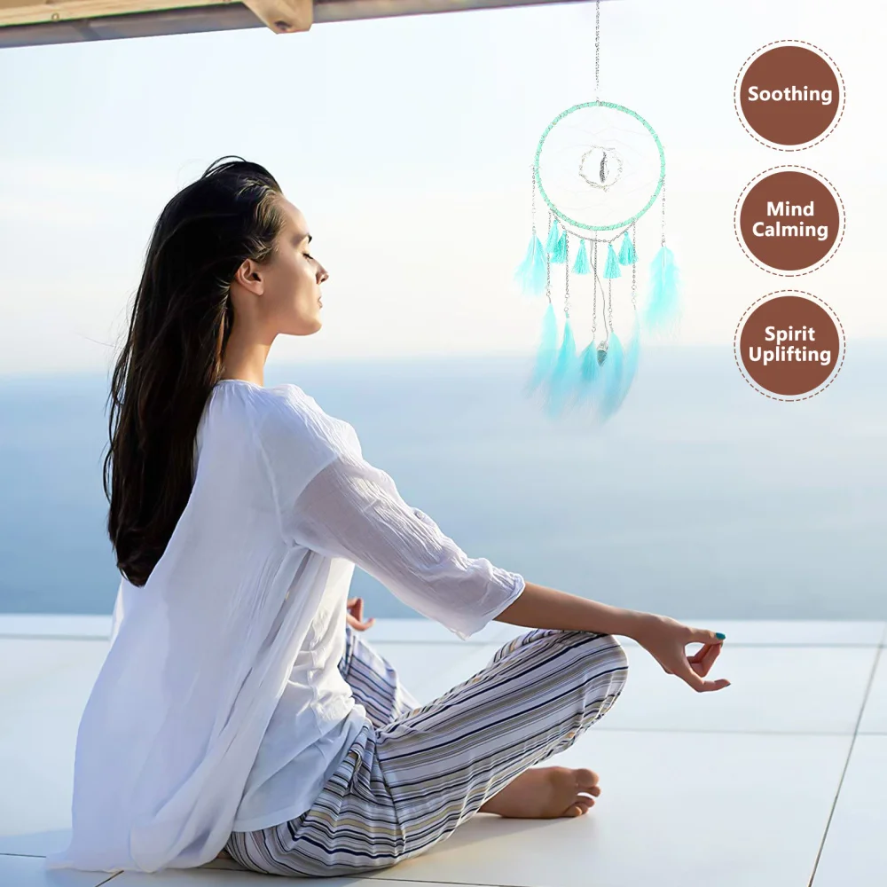 

Creative Dream Catcher Wind Chime with Light Exquisite Hanging Accessory