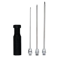1set horse stainless steel veterinary trocars deflation needle cow sheep rumen puncture exhaust livestock cattle trocar needles