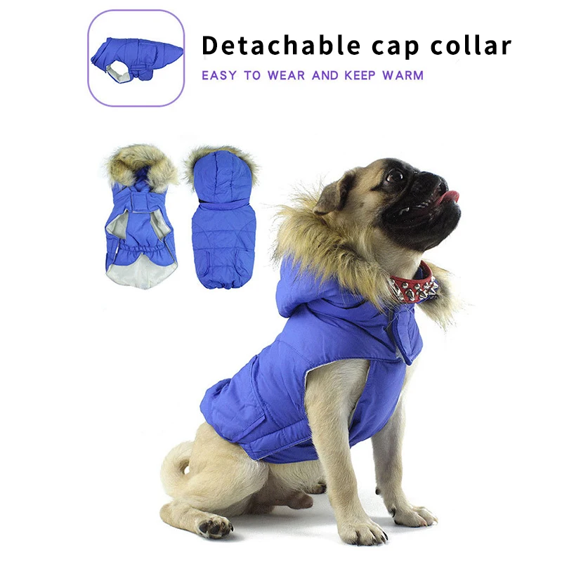 

Pet Dog Clothes with Hat Winter Super Warm Jacket Coat Pet Hoodie Coats Costume For Chihuahua Small Puppy Dogs Pets Clothing