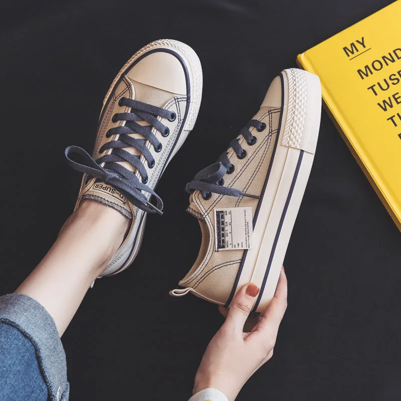 

Thick-soled canvas shoes women's autumn 2021 new winter plus-down casual board shoes