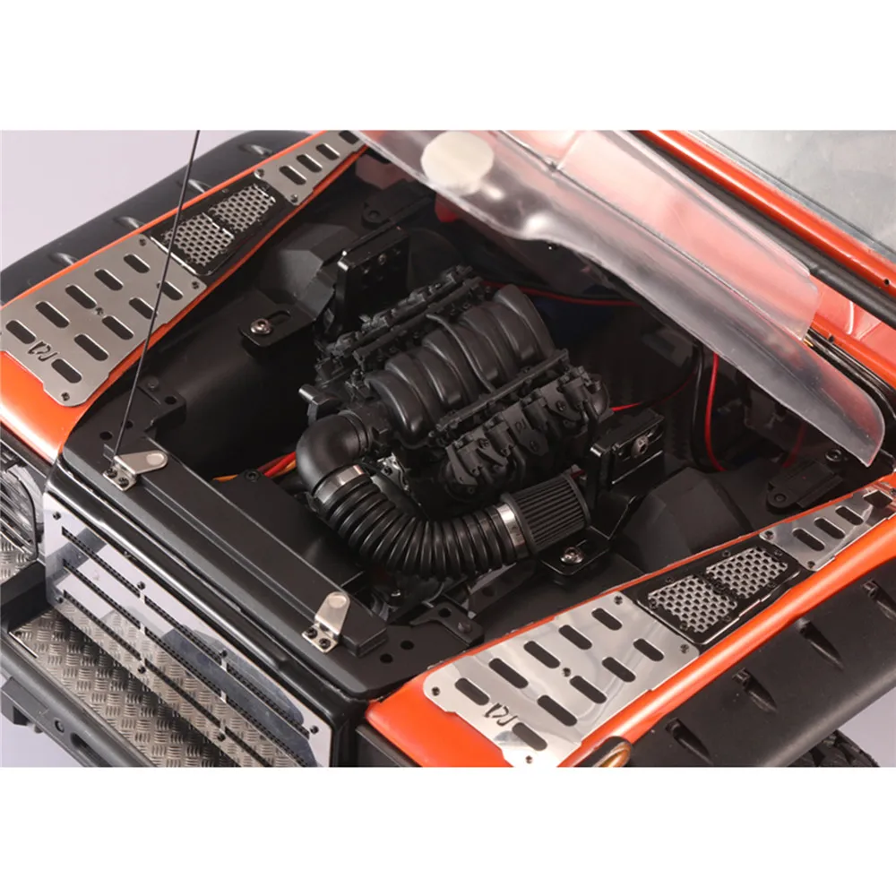 Моделирование LS3 V8 6.2L двигатель с охлаждающим вентилятором для 1/10 TRX4 Defender Blazer RC4WD