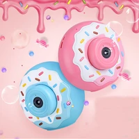 childrens electric donut camera bubble machine light music stall bubble blowing camera toy