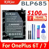 kikiss 5100mah blp685 battery for oneplus 6t a6010 for oneplus 7 one plus 6t one plus 7 16t 17 phone batterie bateria tools
