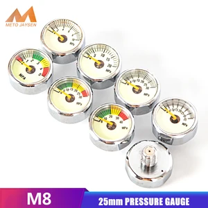 Компактный Воздушный манометр PCP, регулятор давления для пейнтбола, с резьбой M8x1, 10 МПа, 30 мпа, 40 МПа, 1 дюйм
