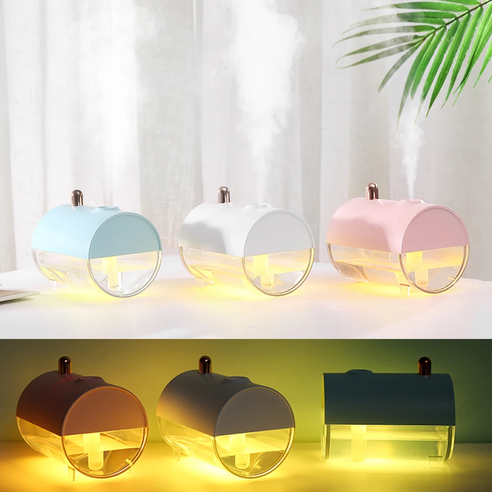 250ML Portable Shape Design Humidifier With Warm USB Charging Submarine Boat White LED Night Household | Автомобили и мотоциклы