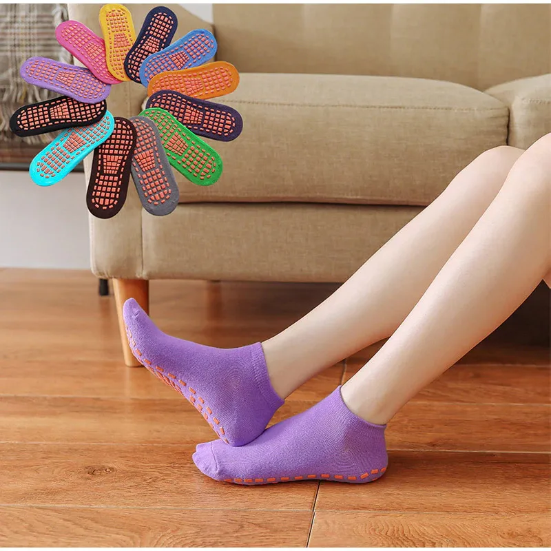 

Adult Children Yoga Socks Silicone Non-Slip Floor Socks Comfortable And Breathable Cotton Dance Ballet Fitness Non-Slip Socks