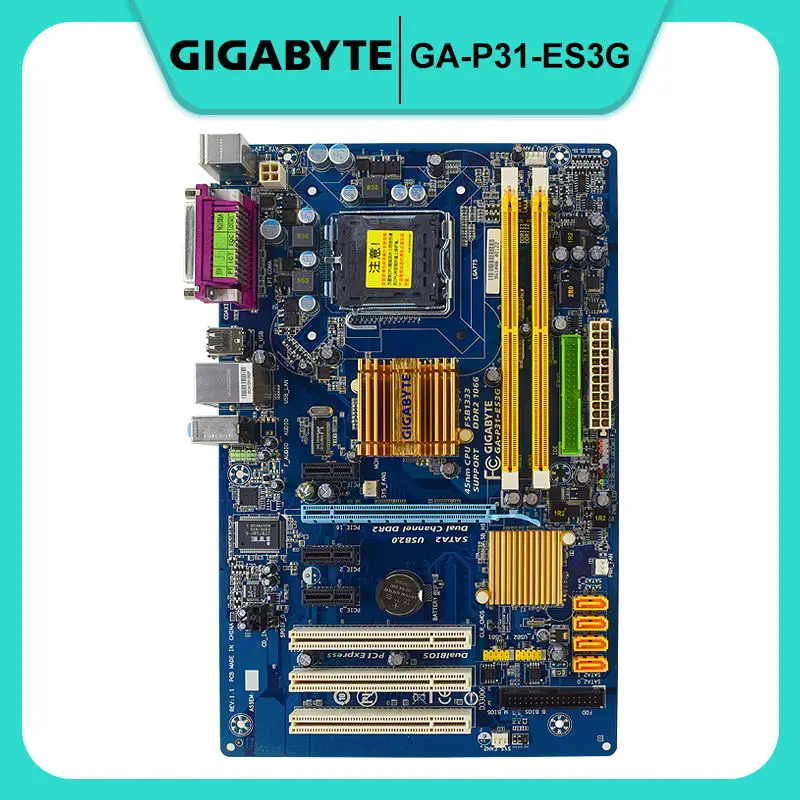 

for Gigabyte GA-P31-ES3G original motherboard DDR2 Intel P31 LGA 775 SATA II ATX used original motherboard