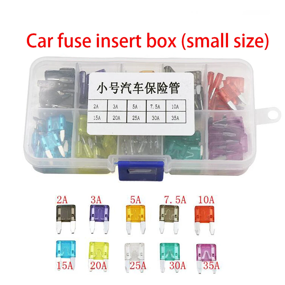 100 шт./лот ассортимент Авто Мото внедорожник Предохранители комплект (небольшой