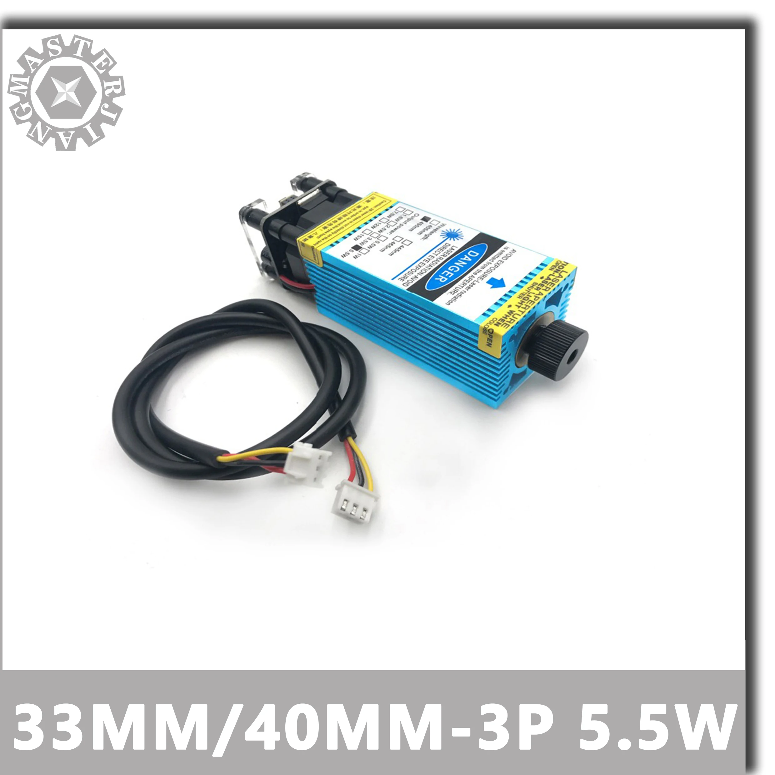 12 В 5 Вт регулируемый Фокусируемый сине фиолетовый TTL лазерный модуль гравировка