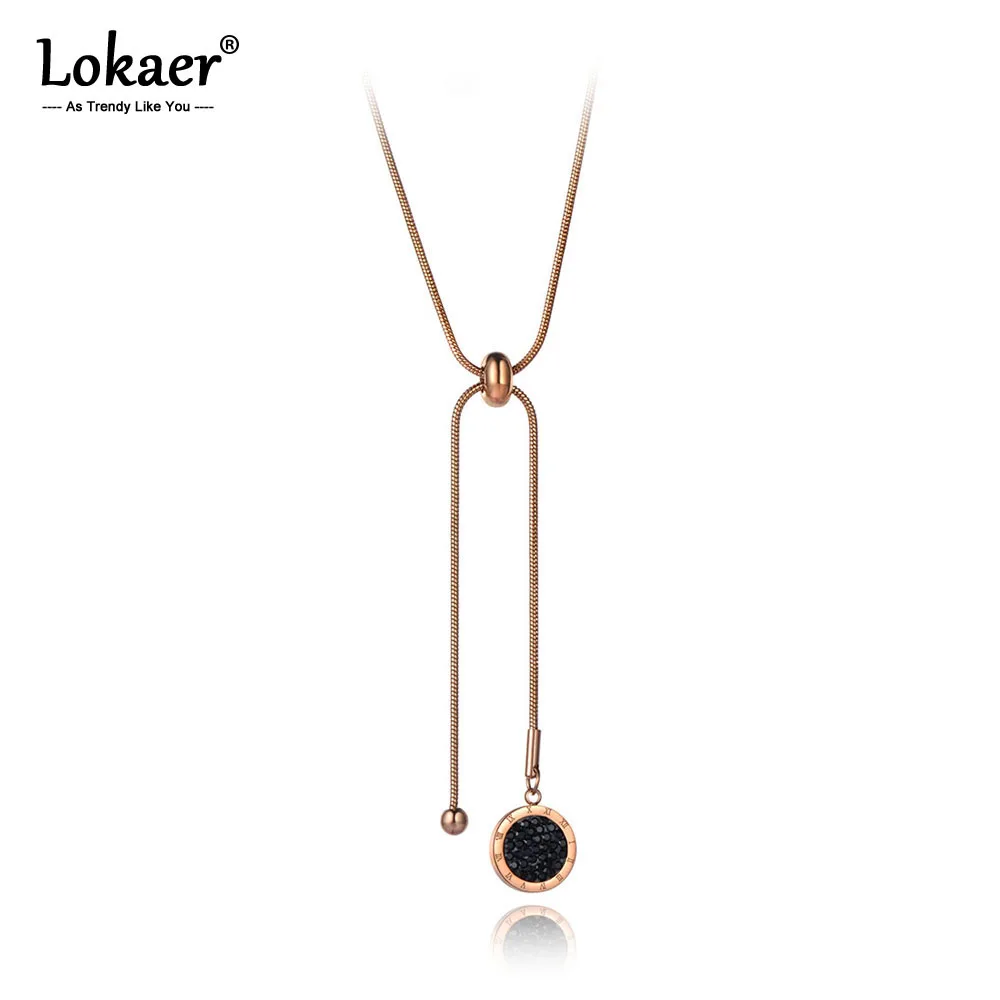 Цепочка с подвеской Lokaer N19178 Женская из нержавеющей стали и титана | Украшения