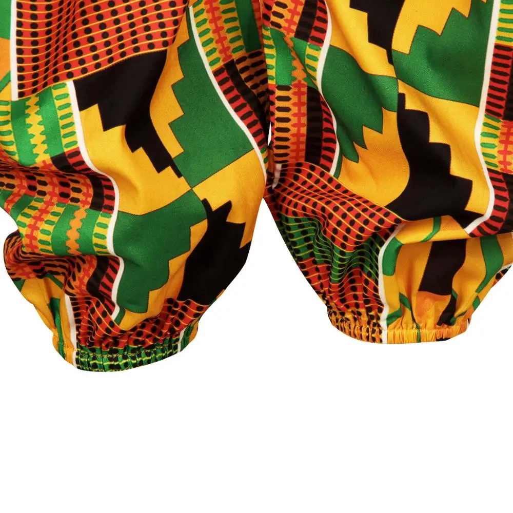 

Summer African Clothes for Kids Girls None Sleeve Strap Jumpsuit Floral Vestidos Dashik Gift Party Vacation