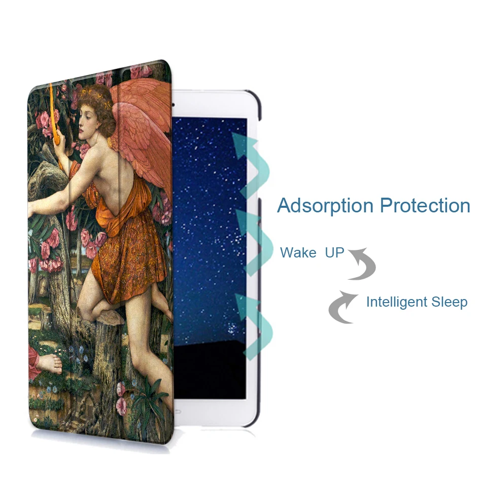 MTT из искусственной кожи чехол для samsung Galaxy Tab S2 8," SM-T710 T715 T713 T719 тонкий смарт-чехол картина маслом планшет защитный чехол