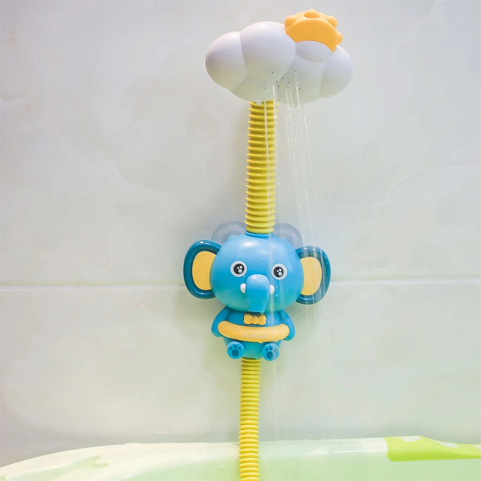 

Baby Bath Toy Electric Cartoon Shower Elephant Water Spray Toys Faucet Bathroom Bathtub Educational Play Game For Kids Children