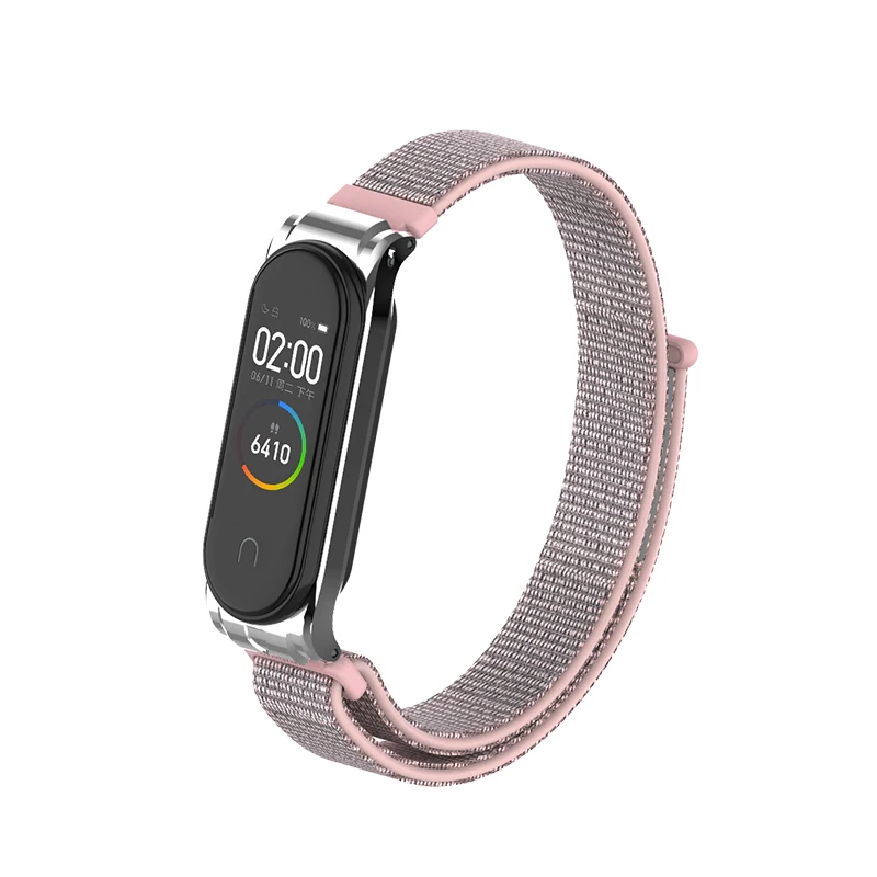 Нейлоновый браслет-петля для Xiaomi mi, ремешок 4/3, mi Band 4, аксессуары для Xiaomi mi, ремешок 3, сменный ремешок