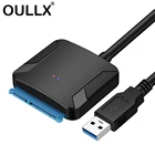 Кабель-переходник OULLX USB 3,0 на Sata, кабель-преобразователь жестких дисков USB 2,5 для Samsung Seagate WD 3,5 HDD, адаптер SSD