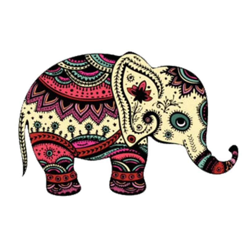 Цветная виниловая наклейка в виде слона для ноутбука автомобильная декоративные