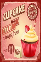 vintage homemade cupcake try it always fresh metal tin sign 8x12 inch retro home kitchen cafe shop office bar pub wall decor new
