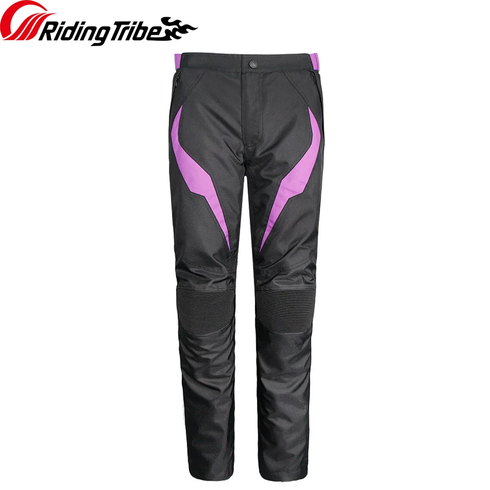 Women Motorcycle Pants Waterproof Lady Winter Motorbike Riding Trousers Racing Pants with Protective Gear and Warm Liner HP-22