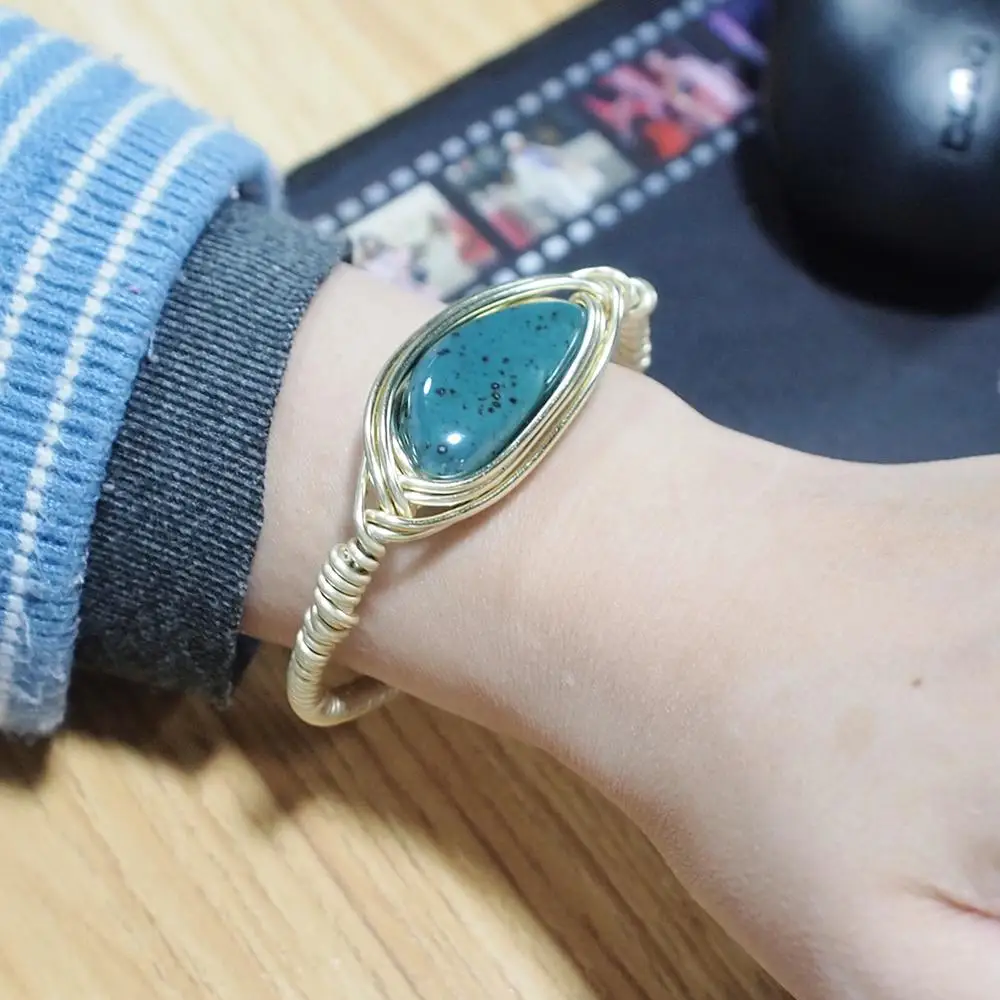 MANILAI брендовый большой керамический браслет ручной работы с металлической