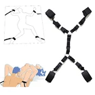 Наручники с открытыми ногами для взрослых, ремешки для фиксации, рабство для пар, БДСМ, бондаж, качели, мебель, фетиш, секс-шоп