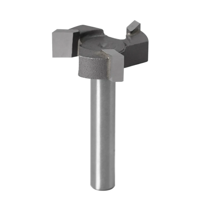 

1/4" Shank 3 Flute Router Bit T-Slot Woodworking Cutter Grooving Tool CNC Spoilboard Surfacing Milling Engraving Carving Tool