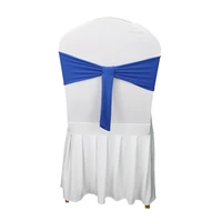 wholesale new style banquet spandex chair cover sashes bow tie ribbon decoration wedding party factory