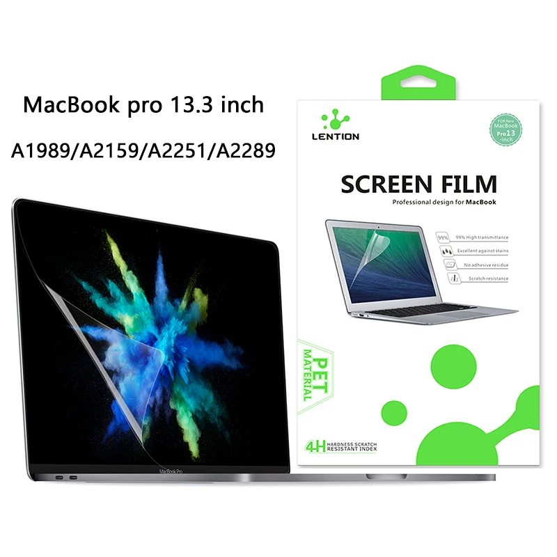 10 шт. защитная пленка для MacBook Pro 13 дюймов 2020-2016 A2251/A2159/A1989/A2289 HD прозрачная с