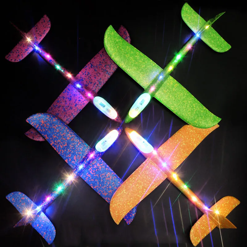 1 шт. 48 см детские игрушки ручной бросать пены модель самолета на открытом воздухе