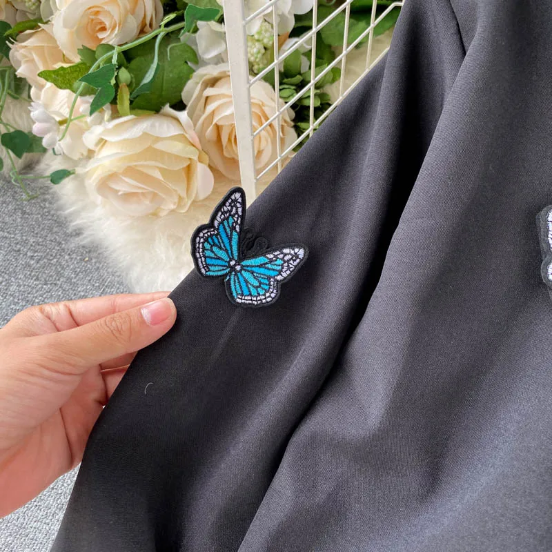 LY VAREY LIN 2020 новый осенний комплект из двух предметов Женский костюм с вышивкой