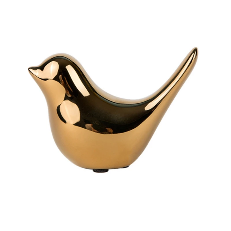 Статуэтки птиц украшения золотые керамические для гостиной свадебного