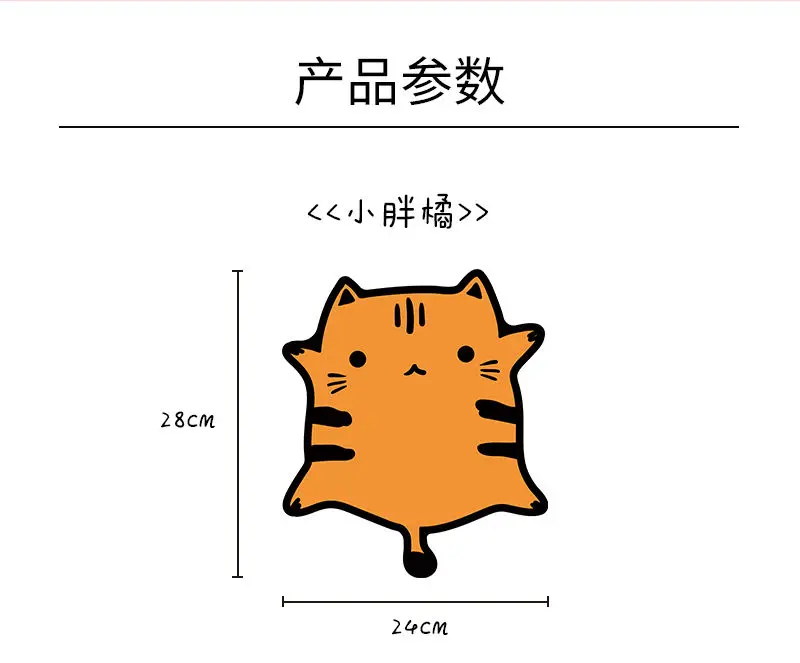 

Cute Mouse Pad Deskpad Gaming Kawaii cat Desk Pad Mats Writing Desk Mat for Office Home Keyboard Computer Protector Gamer