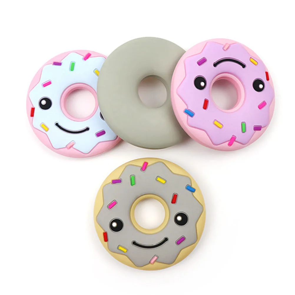 3 предмета в комплекте для маленьких пончики Еда Класс силиконовый Прорезыватель