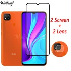 Закаленное стекло с полным покрытием для Xiaomi Redmi 9C NFC, Защита экрана для Redmi 9C NFC, стекло для камеры Redmi 9C NFC, 6,53 дюйма